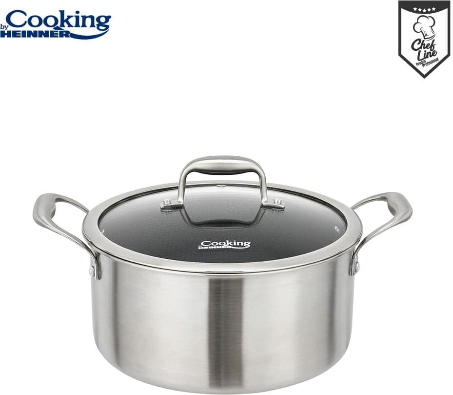 Puodas nerūdijančio plieno su keramikos danga 2.8L 20x10cm HR-MRK-20 HEINNER