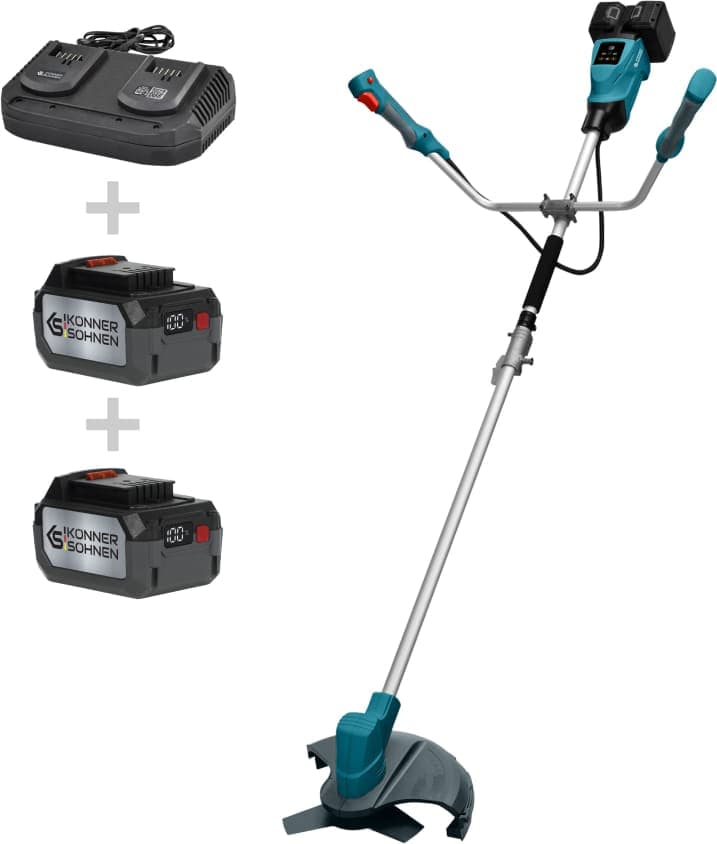 Akumuliatorinė krūmapjovė ir žoliapjovė 40V 2x4.0Ah 30/25.5cm KS BCT-40V-240 KONNER & SOHNEN