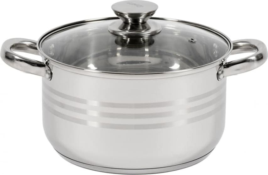 Puodas nerūdijančio plieno su teflono danga 4.5L 22x12.5cm HR-HJ-045 HEINNER