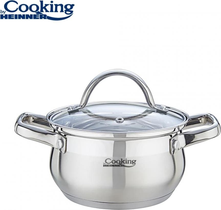 Puodas nerūdijančio plieno su teflono danga 2.6L 18x10.5cm HR-MSF-026 HEINNER