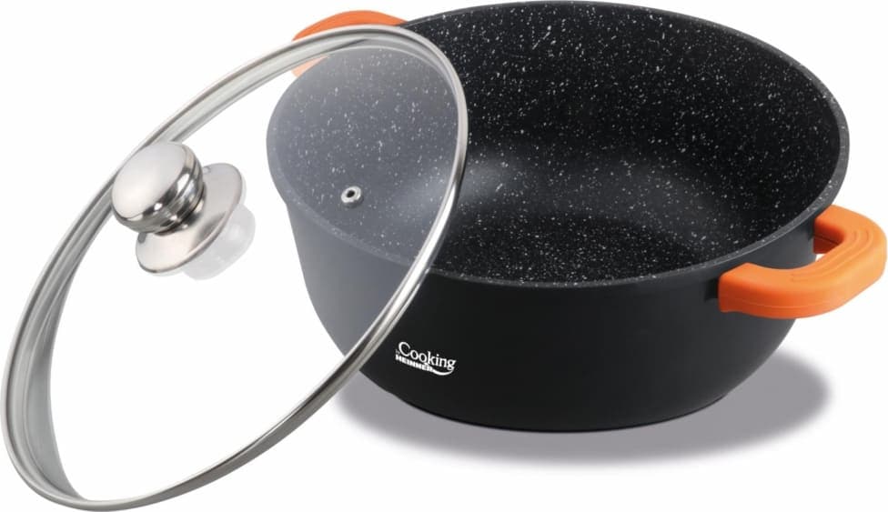 Puodas aliuminio su keramikos danga 1.2L 16x7.5cm HR-SCO-A0316A HEINNER