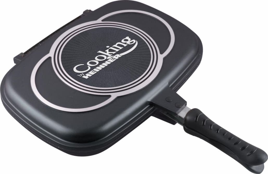 Keptuvė griliui, dvipusė aliuminio su nelimpančia danga 36x24x7.5cm HR-SCO-A0236B HEINNER