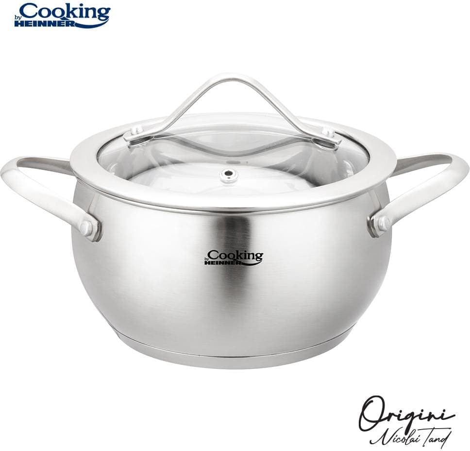 Puodas nerūdijančio plieno su teflono danga 1.8L 16x9cm HR-RW-T018C HEINNER