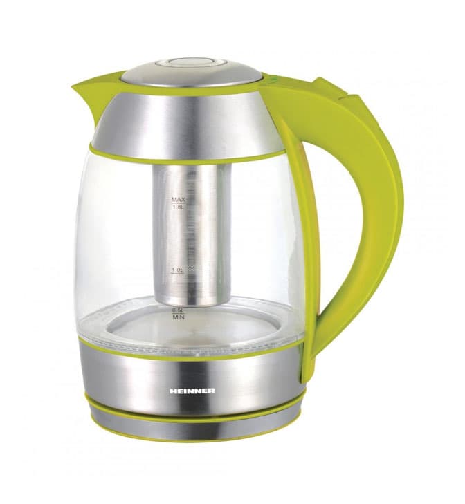 Elektrinis stiklinis virdulys 2200 W, 1,8 l HEK-TF2200GR HEINNER