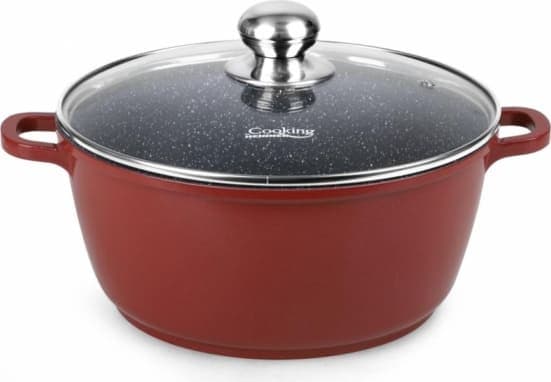 Puodas aliuminio su keramikos danga 2.5L 20x9cm HR-JLG-C20CR HEINNER