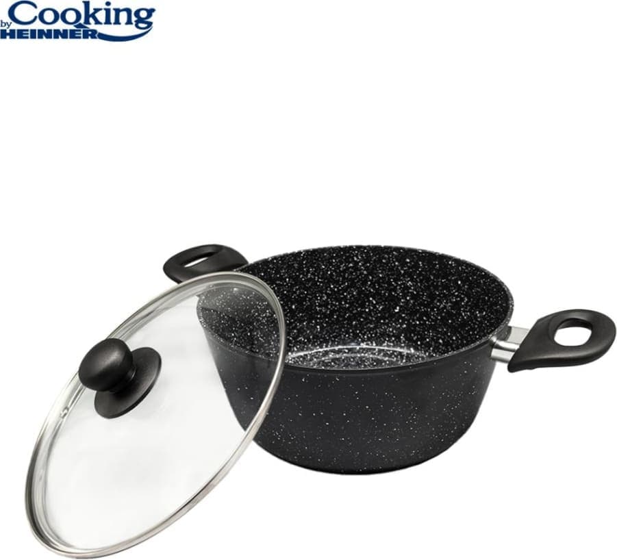 Puodas su dangčiu aliuminio su keramikos danga 2.8L 22x9cm HR-NL-22S HEINNER