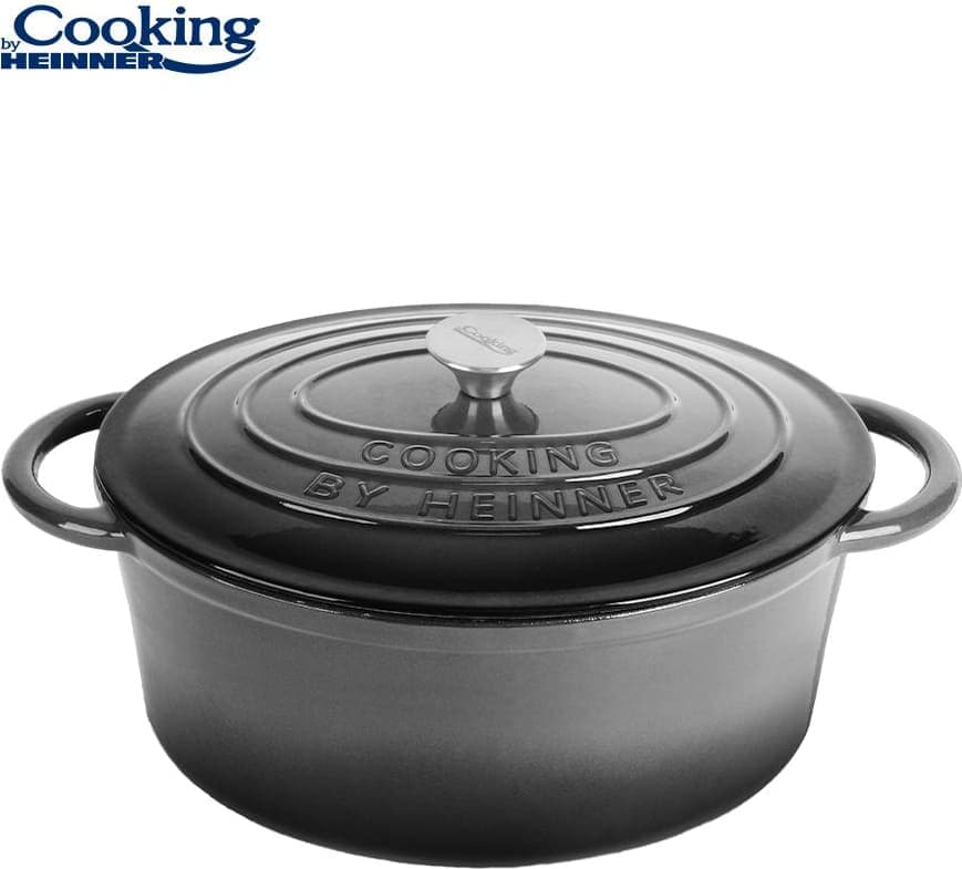 Puodas emaliuotas ketaus 6L 33x26.5x11.5cm HR-ZVC-S26OV HEINNER