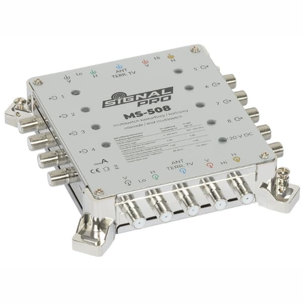 DAUGIAFUNKCINIS PRAEINAMASIS KOMUTATORIUS   MS-508 5 ĮVESTYS / 8 IŠVESTYS SIGNAL PRO