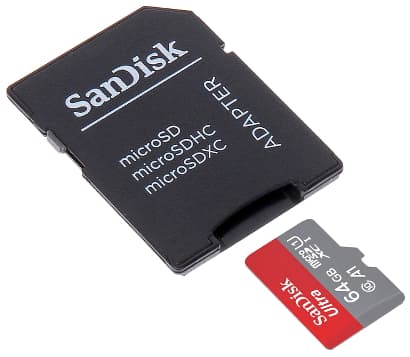 ATMINTIES KORTELĖ SD-MICRO-10/64-SAND microSD UHS-I, SDXC 64 GB SANDISK