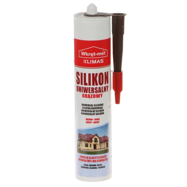 UNIVERSALUSIS SILIKONAS SUN-310-BR UŽTAISAS 310 ml RUDA WKRĘT-MET KLIMAS