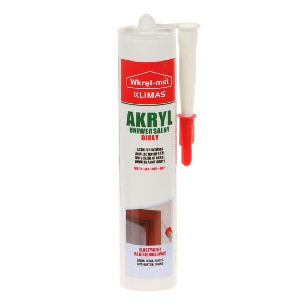 UNIVERSALUS AKRILAS UAZ-310-BI UŽTAISAS 310 ml BALTA WKRĘT-MET KLIMAS