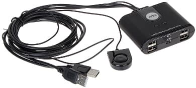 KOMUTATORIUS USB + HUB USB US-224 2 X 115 cm