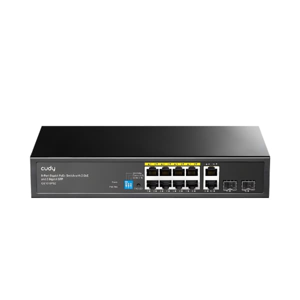 SWITCH POE GS1010PS2 8 PRIEVADŲ SFP CUDY