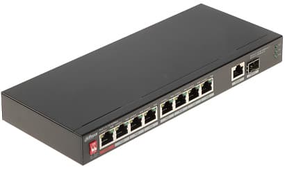 SWITCH POE PFS3110-8ET1GT1GF-96 8 PRIEVADŲ SFP DAHUA