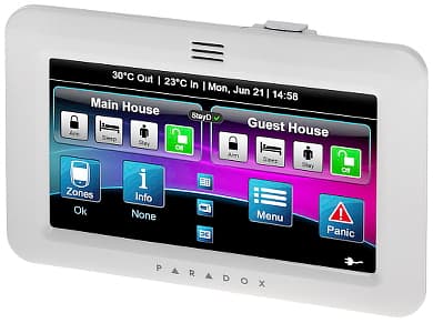 GRAFINĖ KLAVIATŪRA SIGNALIZACIJOS CENTRALEI TM50-RXR PARADOX