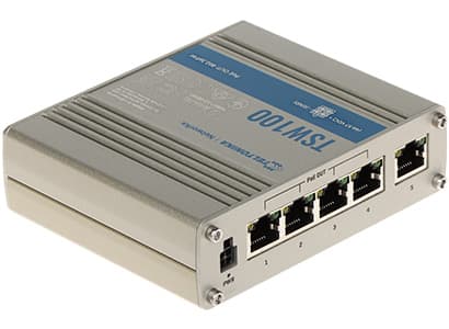 PRAMONINIS SWITCH'AS POE TSW100 5 PRIEVADŲ, 4 PoE Teltonika