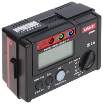 IZOLIACIJOS VARŽOS MATUOKLIS + TESTERIS RCD UT-582+ UNI-T