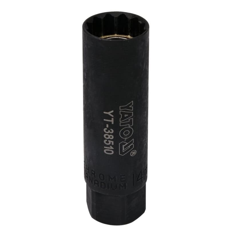 Galvutė žvakei 3/8'' 14mm (plonasienė)(12-kamp)