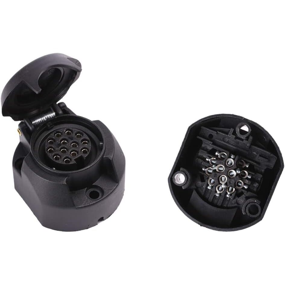 Rozetė priekabai   12V 13POL plast.