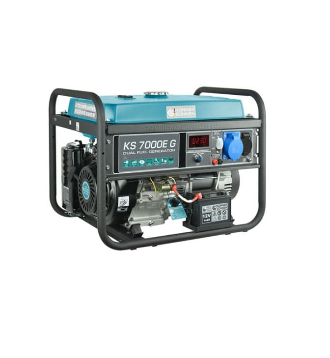 Generatorius benzininis/ dujinis 5500W, KS 7000E G, KÖNNER & SÖHNEN