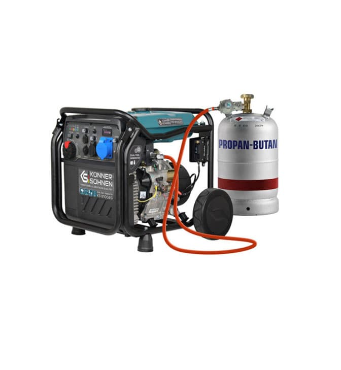 Inverterinis benzininis /dujinis generatorius 8500W, KS 8100iEG, KONNER & SOHNEN