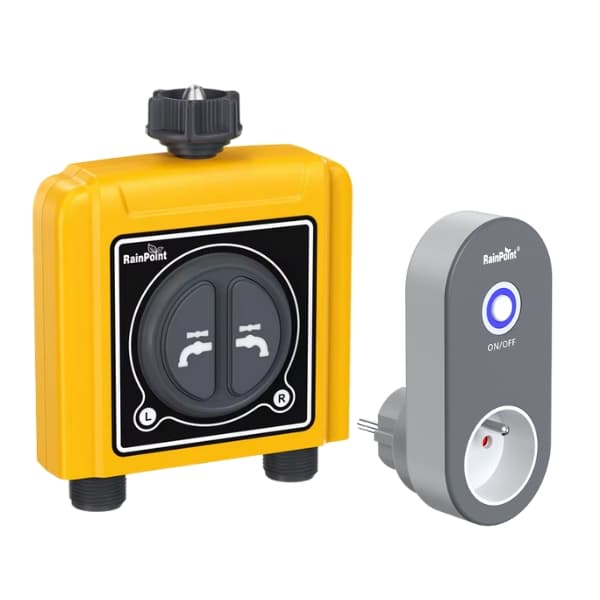IŠMANUSIS DVIGUBO LAISTYMO VOŽTUVO LAIKMATIS SU „WIFI“ CENTRU TWG004WRF+TTV203WRF Tuya Smart RainPoint