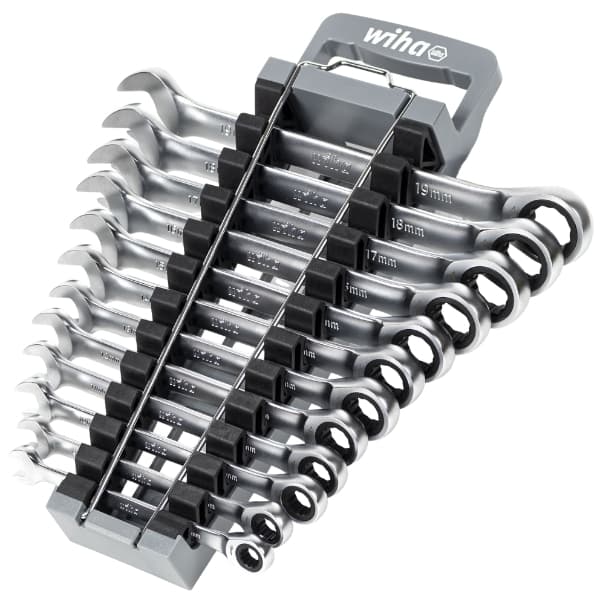 ŽIEDINIŲ REKETINIŲ VERŽLIARAKČIŲ RINKINYS WH-WRENCH/44665 WIHA