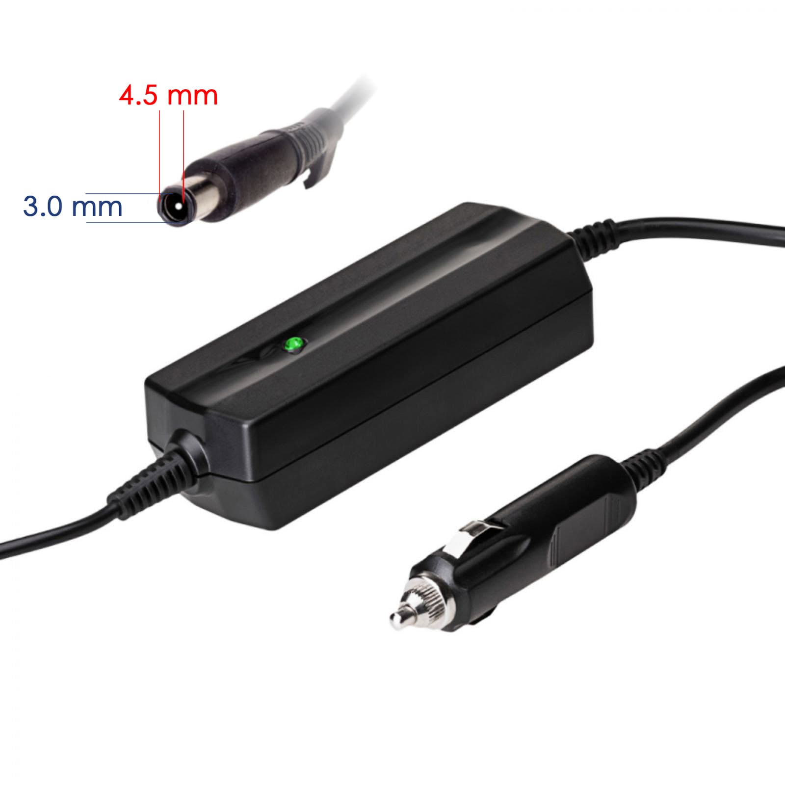 Automobilis nešiojamasis maitinimo šaltinis Akyga AK- ND-75 19.5V / 2.31A 45W 4.5 x 3.0 mm + pin DELL 1.2m
