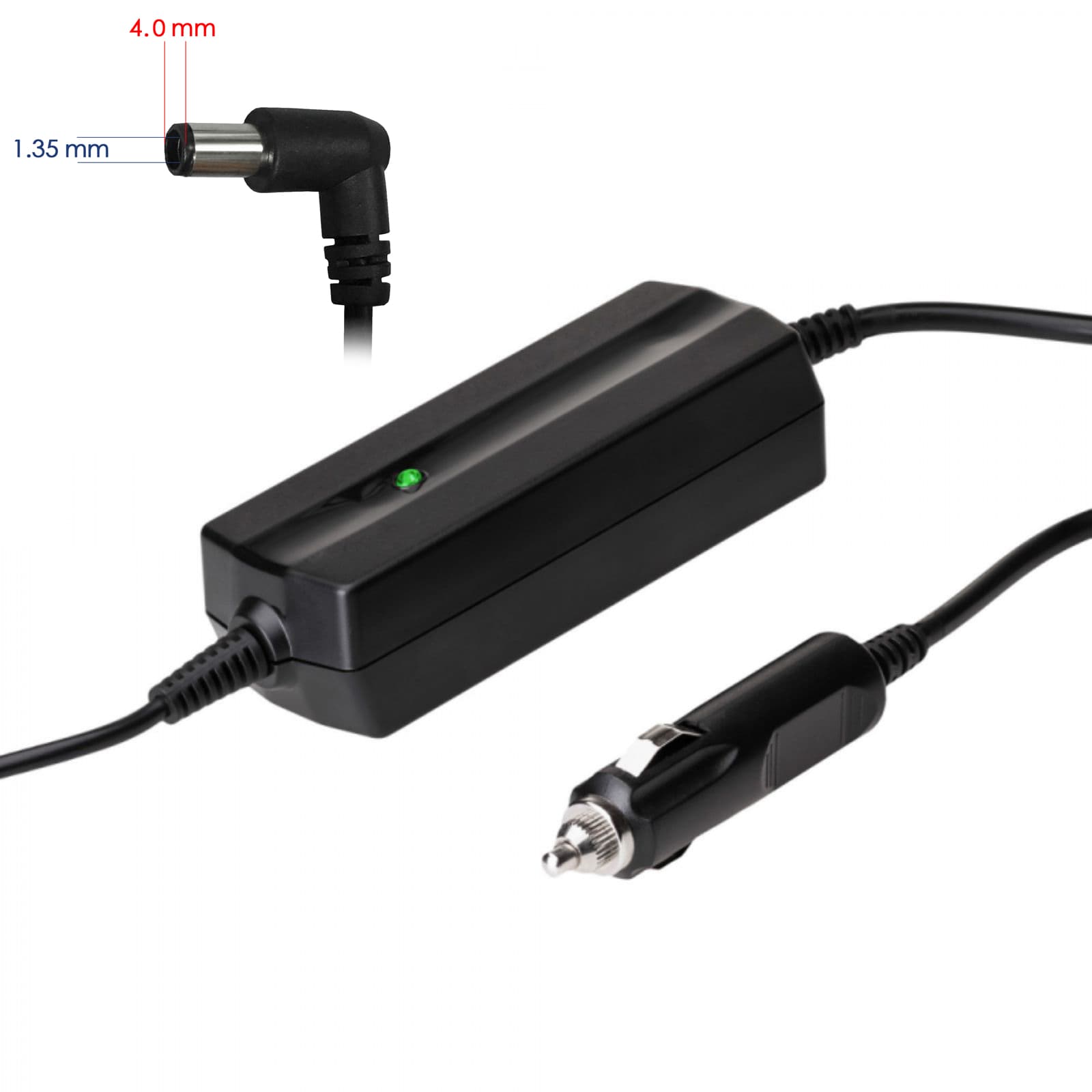 Automobilis nešiojamasis maitinimo šaltinis Akyga AK- ND-78 19.V / 2.37A 45W 4.0 x 1.35 mm ASUS 1.2m