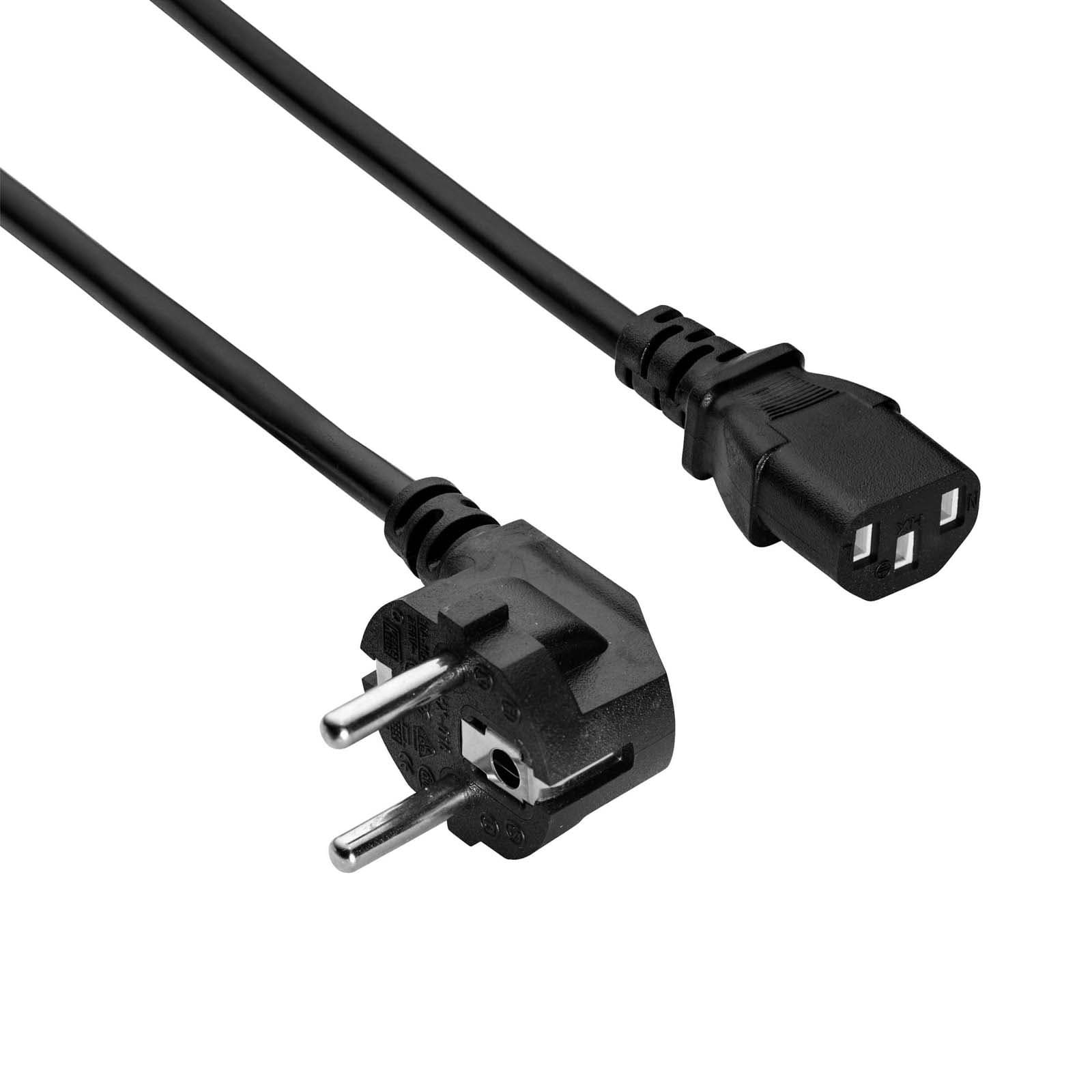 Maitinimo kabelis Akyga AK- PC-106A CCA 3x0.75mm ² CEE Q2QQ / IEC C13 3m