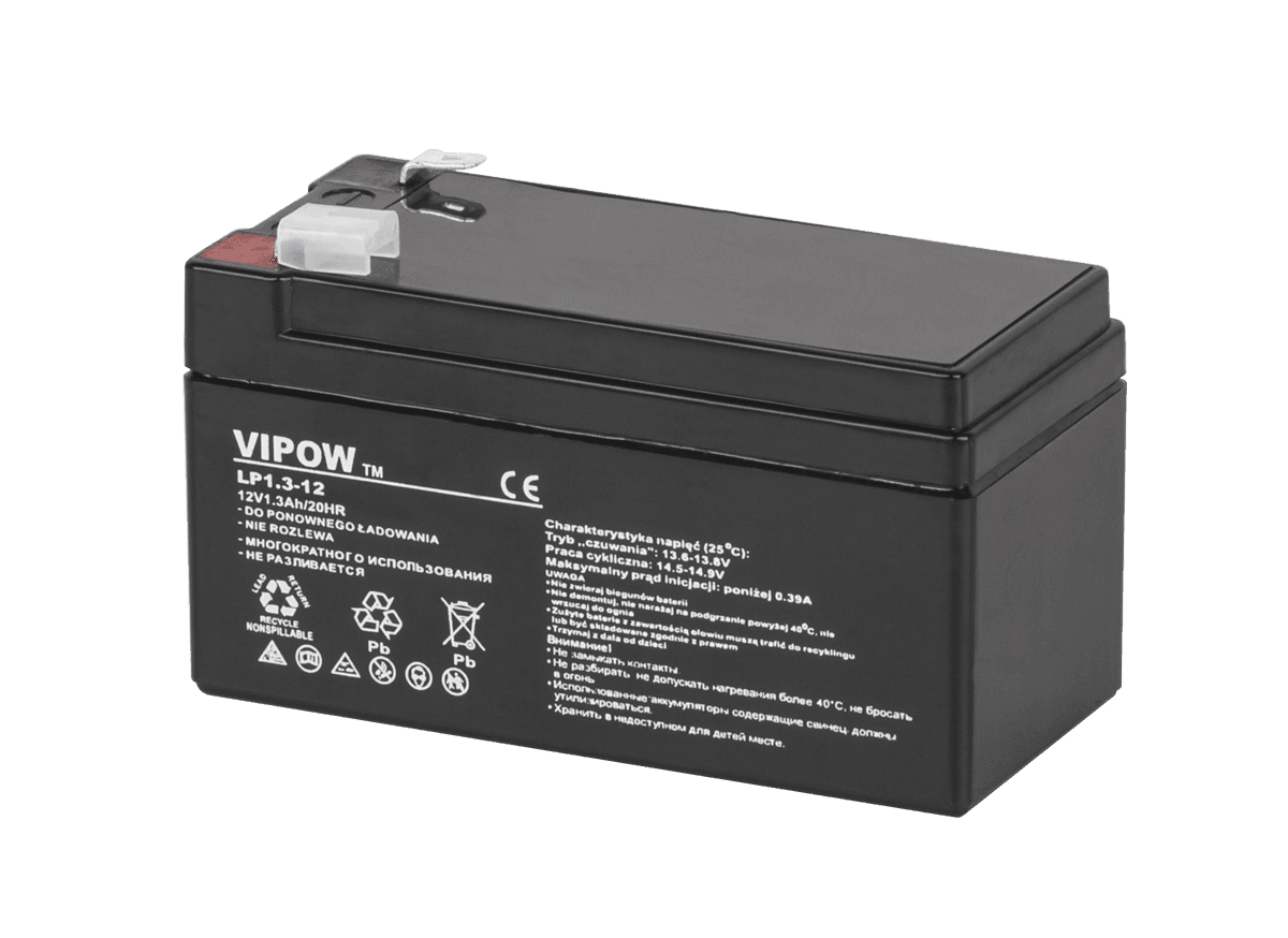 VIPOW gelio baterija 12V 1.3Ah