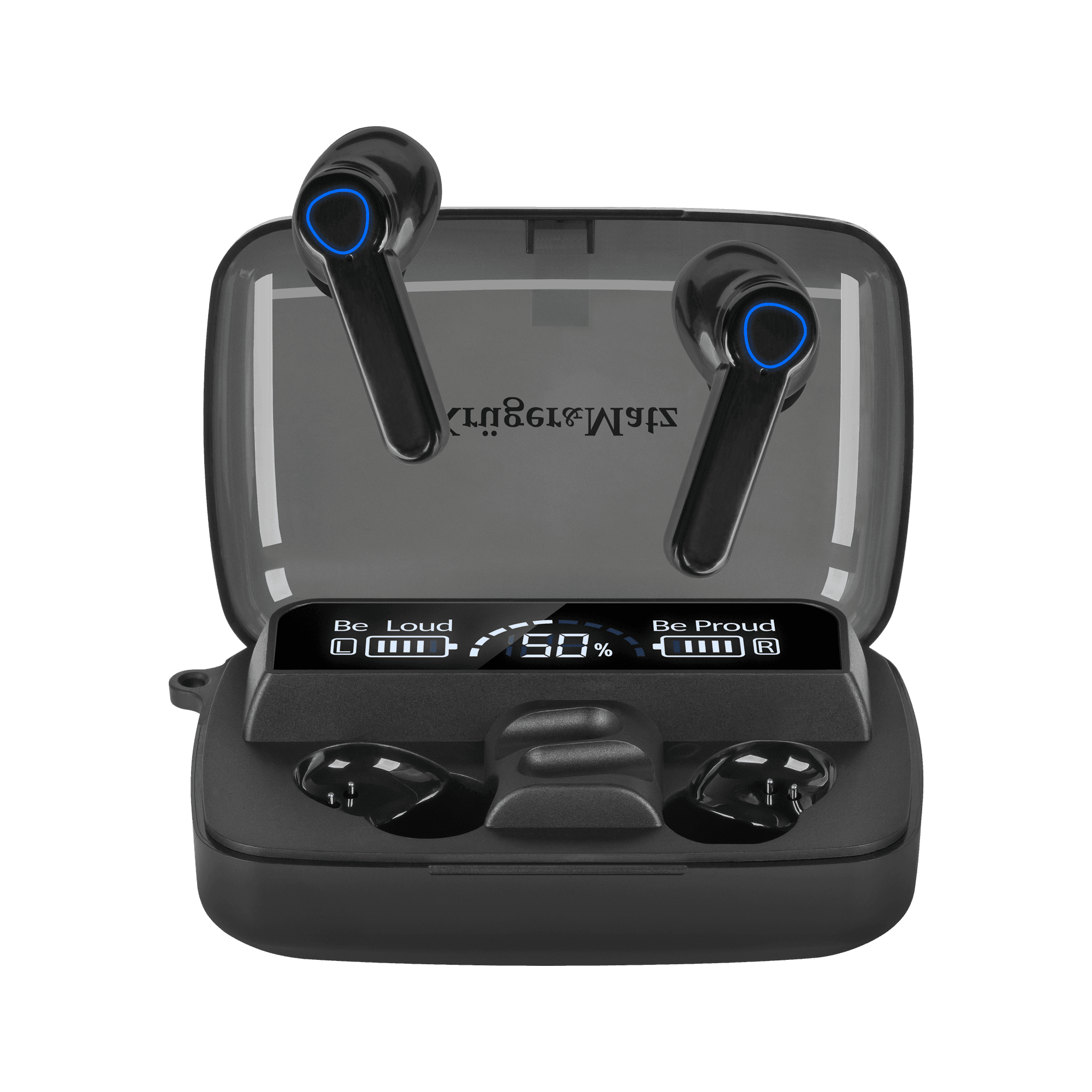 Bevieliai ausiniai su maitinimo banku Kruger & amp; Mtz M19