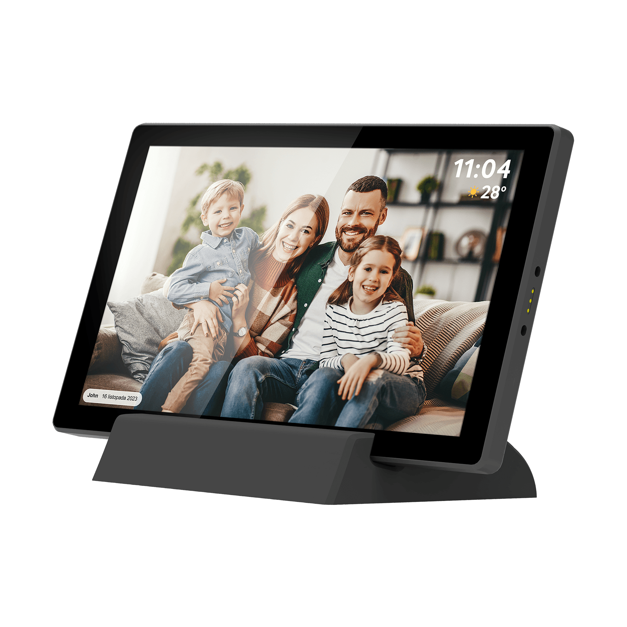 Skaitmeninis rėmelis Kruger & Mtz nuotraukos FRAMEO WiFi 10.1 "su built- in baterija