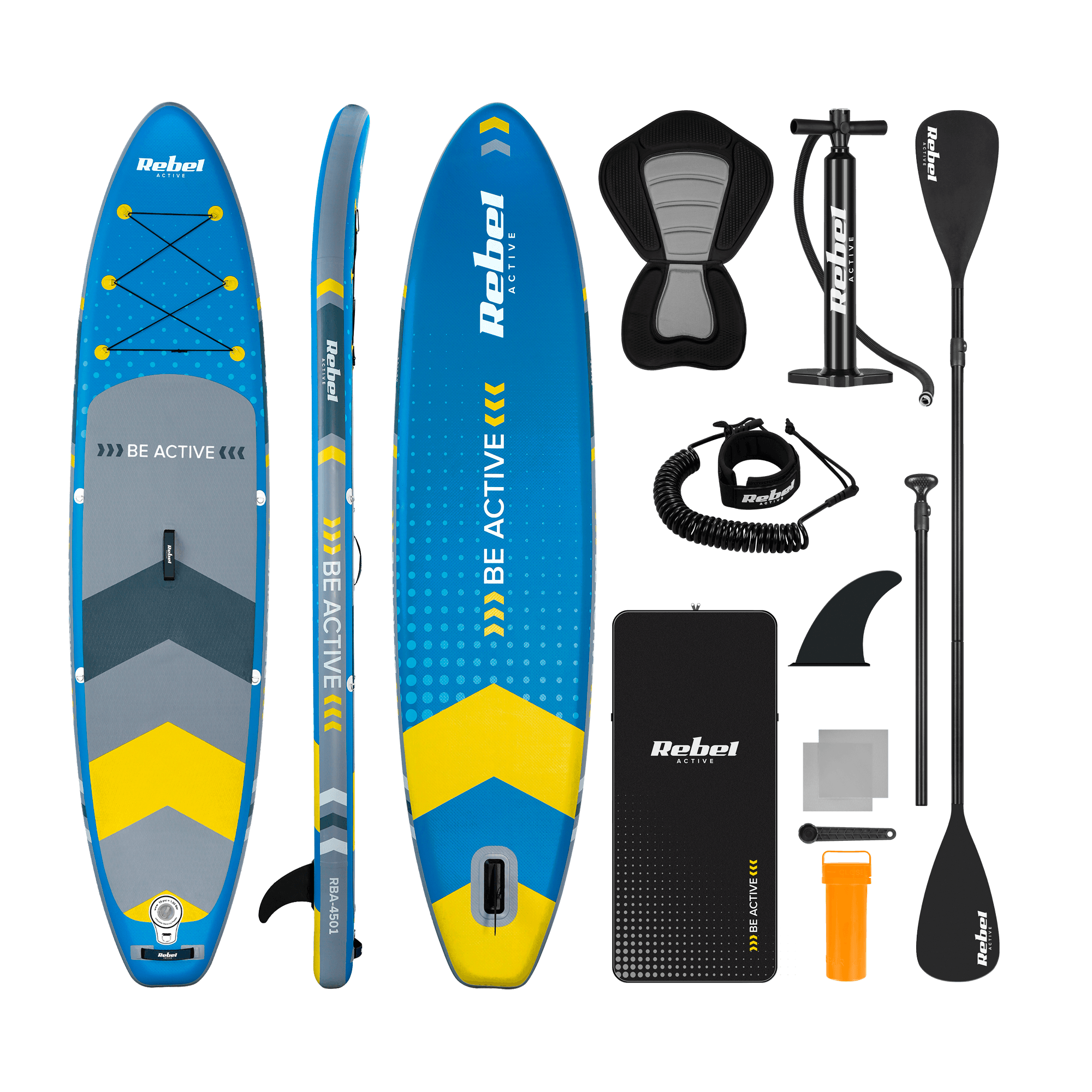 Deska SUP REBEL ACTIVE RBA4501 - niebieska