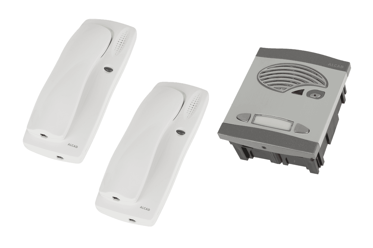 Domofon podwójny (komplet z zamkiem) KAD-47001 ALCAD