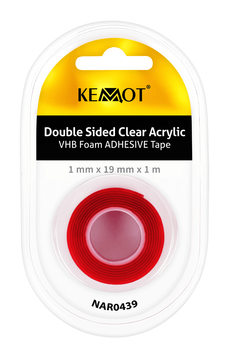 Dvišalis KEMOT 1mm x 19mm x 1M