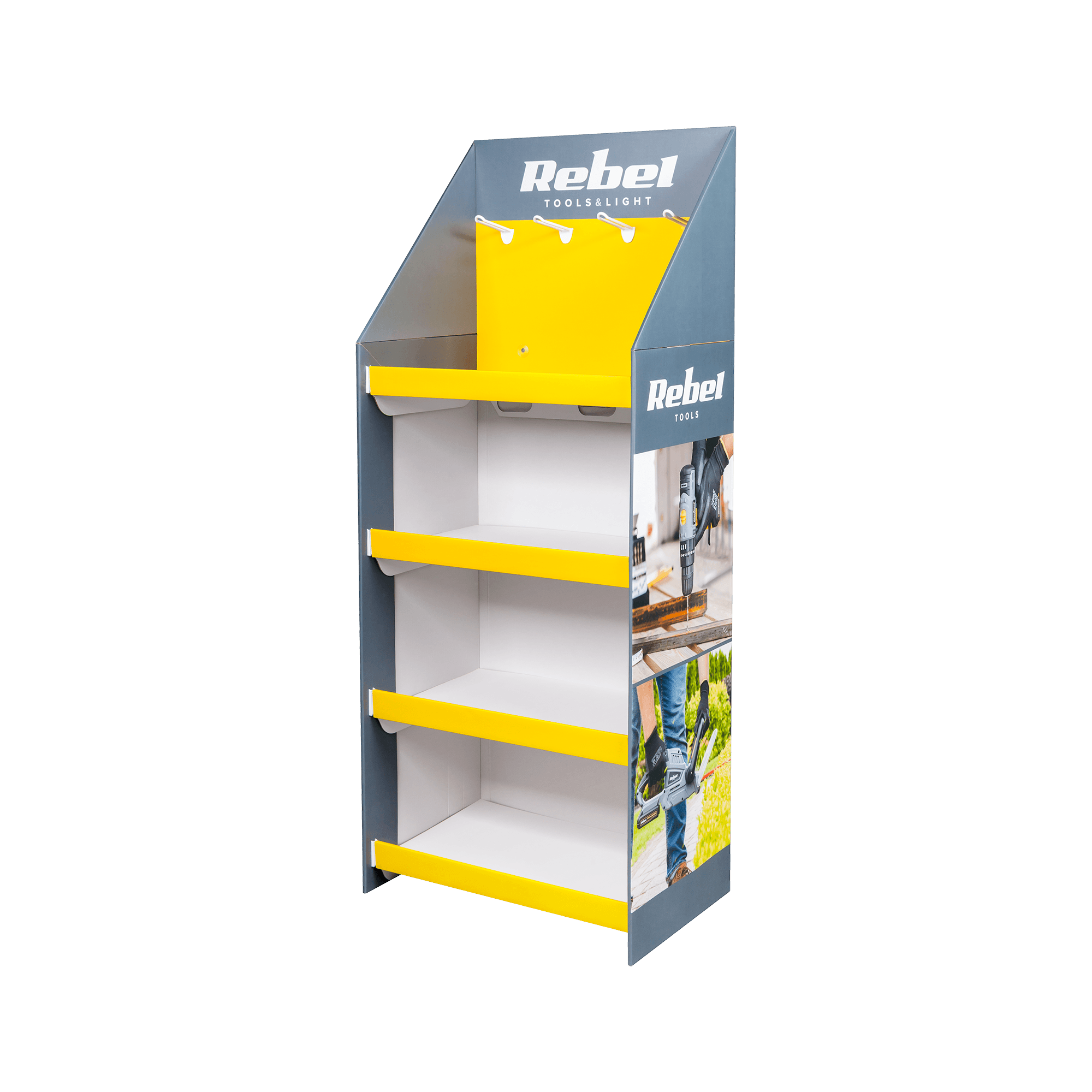 Ekspozytor tekturowy Rebel