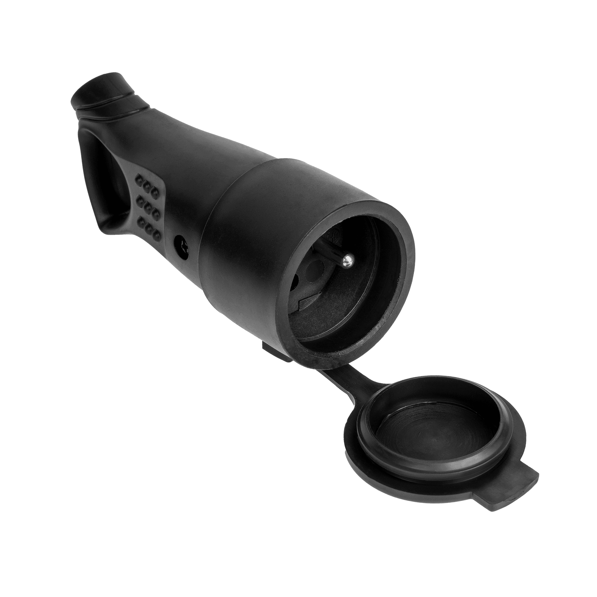 Gniazdo bryzgoszczelne z uchwytem i uziemieniem IP44 G-10GU