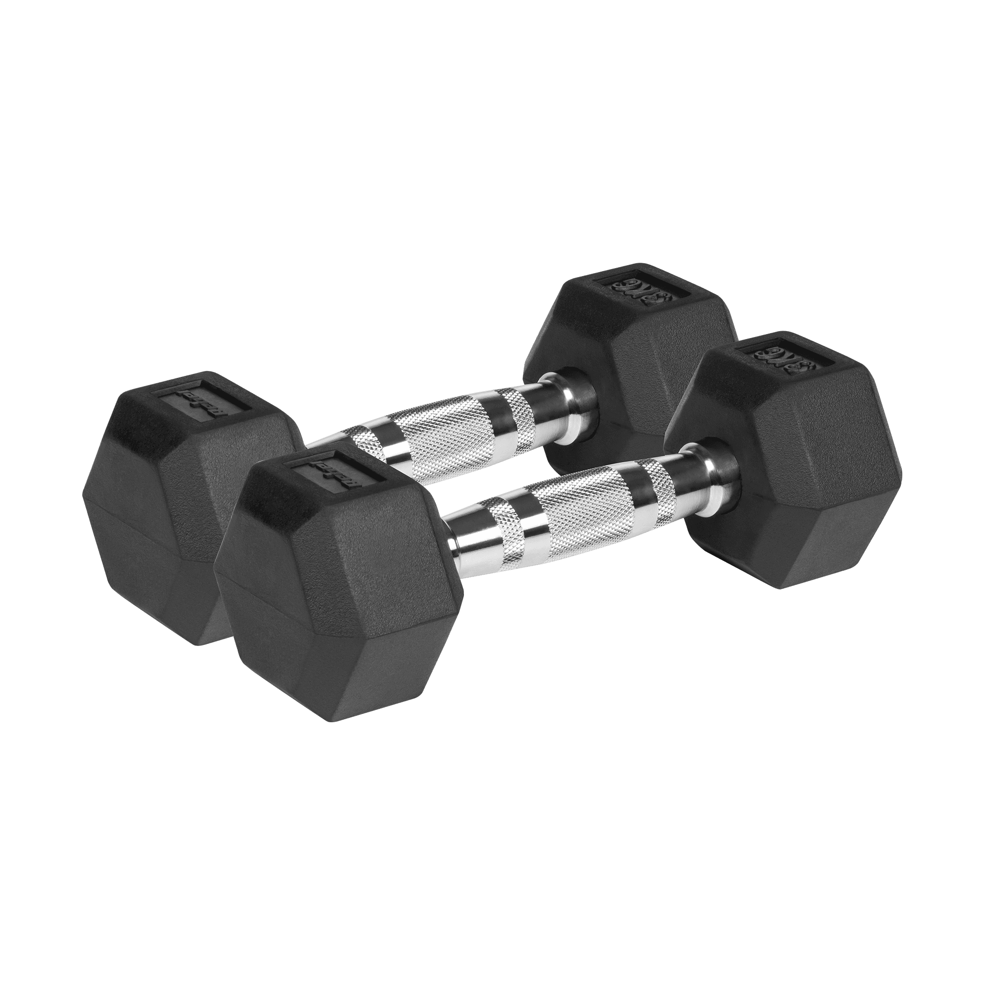 Plieno dumbbels gumizuotas HEX 2x3 kg REBEL REBEL ACTIVE