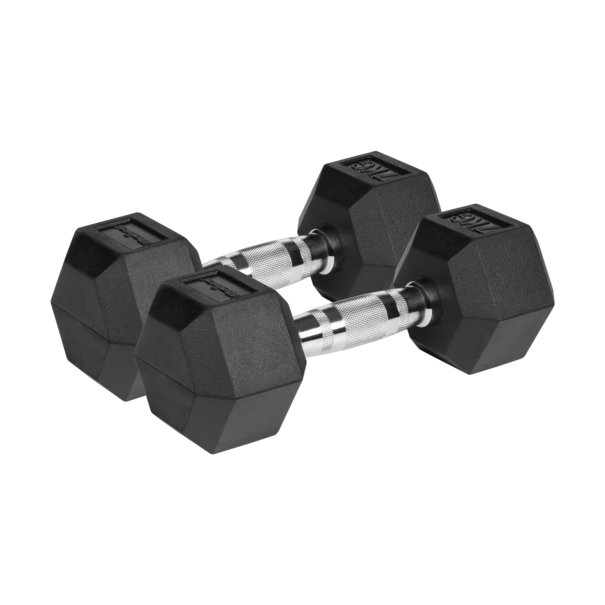 Cast geležies dumbbells rubrized HEX 2x7 kg RBEL ACTIVE