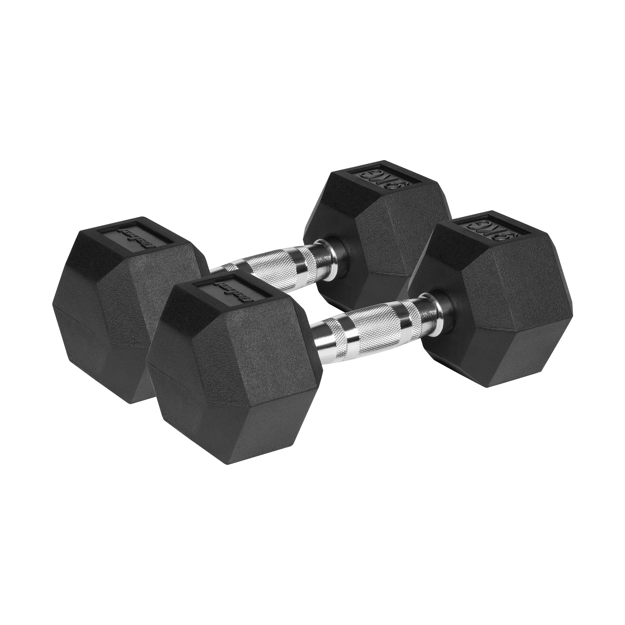 Cast geležies dumbbells rubrized HEX 2x9 kg RBEL ACTIVE
