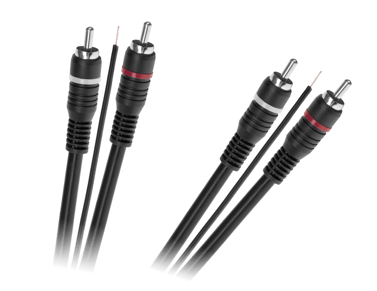 Kabel 2 x RCA - 2 x RCA z żyłą sterującą