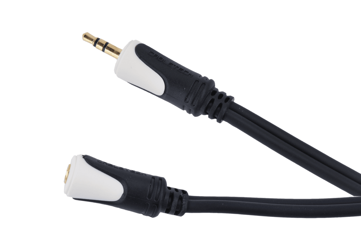 Kabel 3.5 wtyk stereo - 3.5 gniazdo stereo 1.8m Cabletech Basic Edition