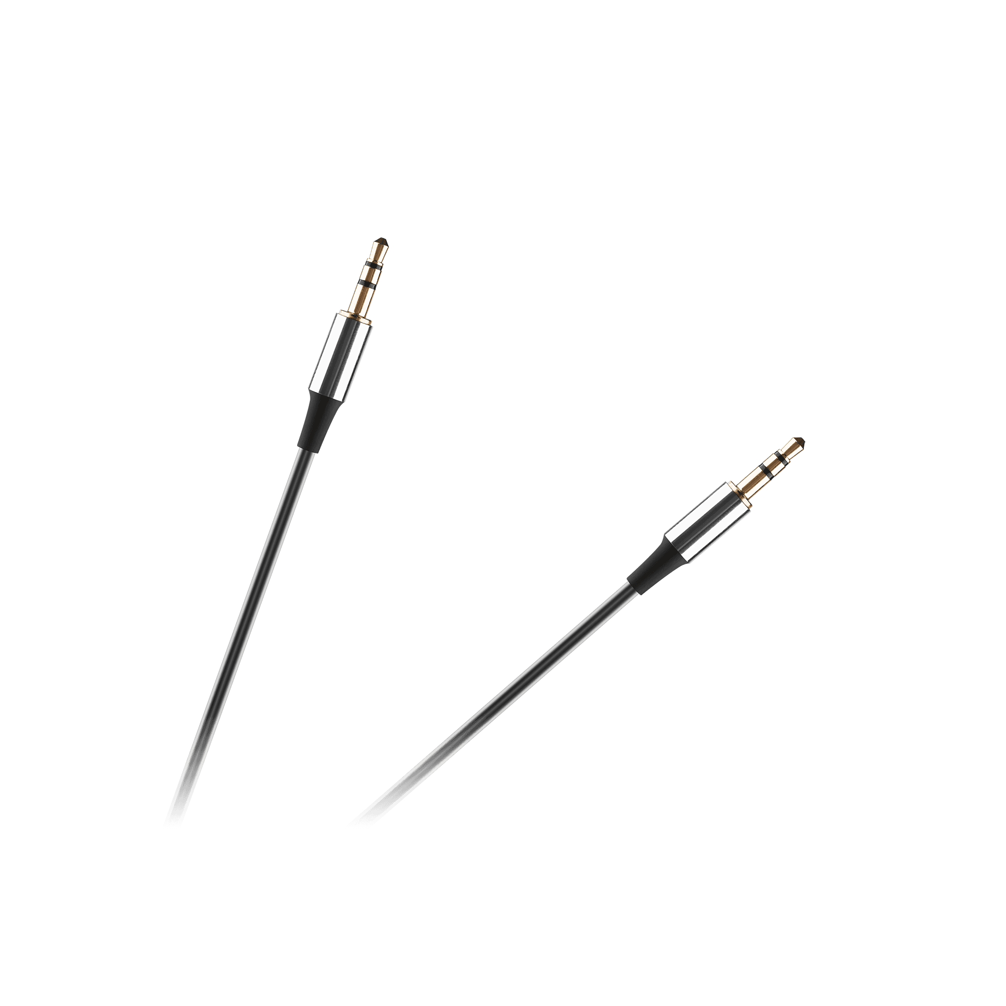 Kabel audio Jack 3.5 wtyk - wtyk REBEL spirala 100 cm