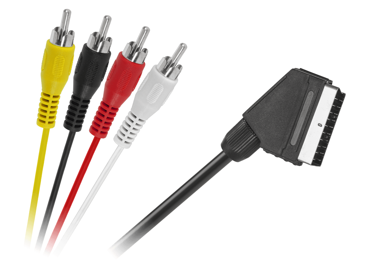 Kabel EURO - 4 x RCA 1,2m