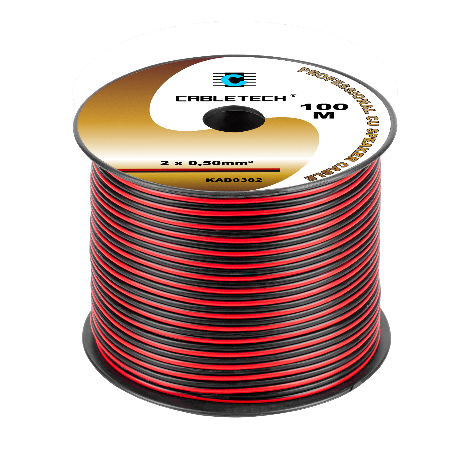 Kabel głośnikowy 0,5mm czarno-czerwony