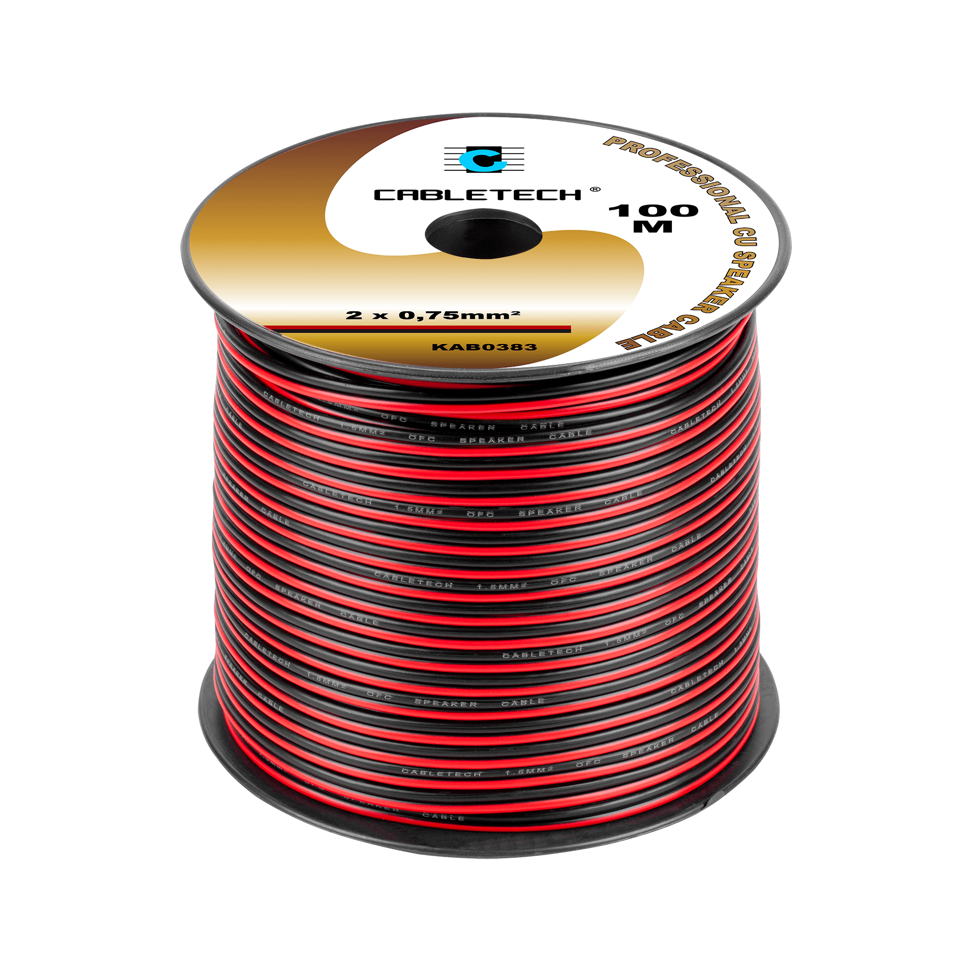Kabel głośnikowy 0,75mm czarno-czerwony