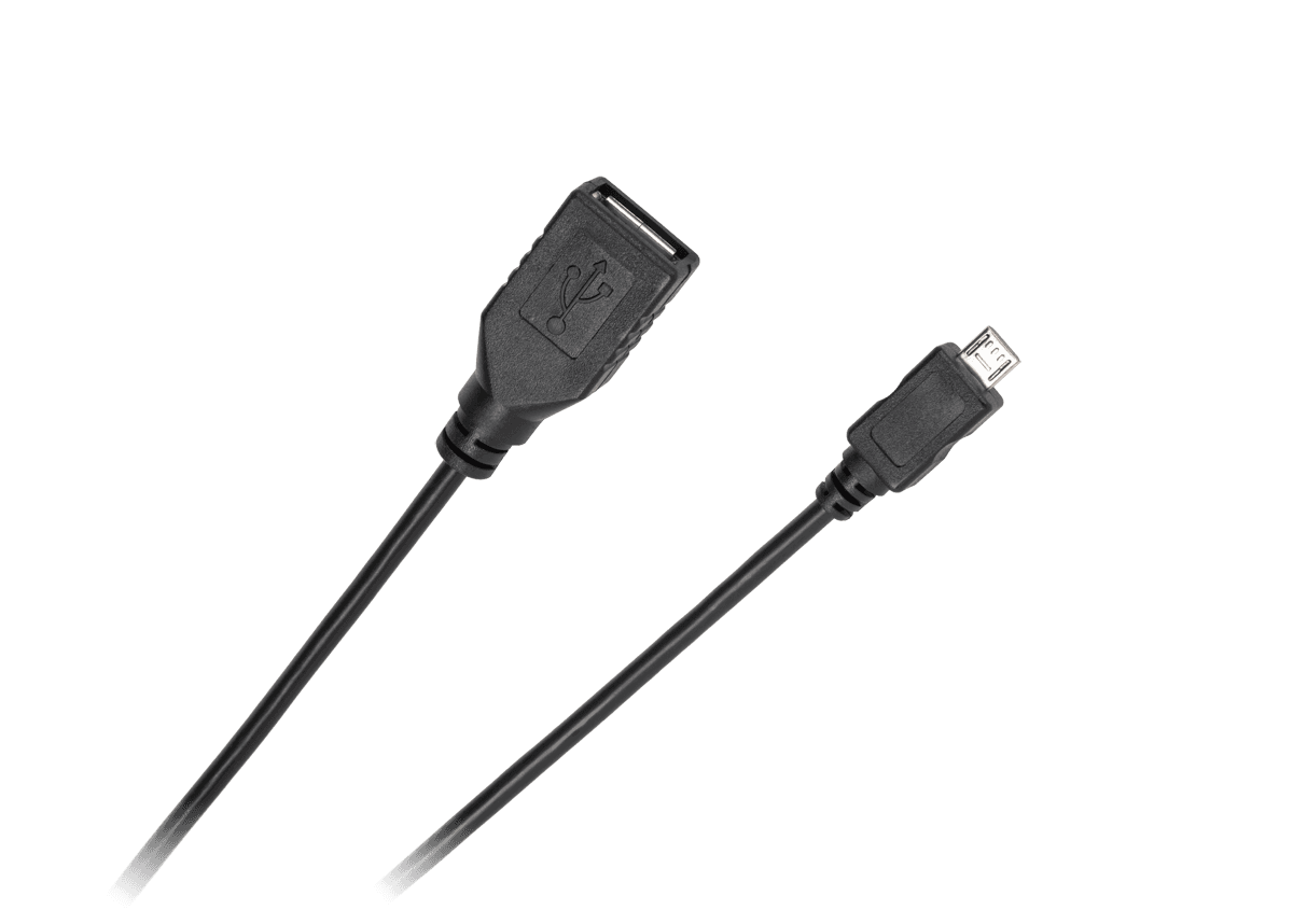 USB kabelis - mikro USB lizdas- kištukas 0.2m Standard