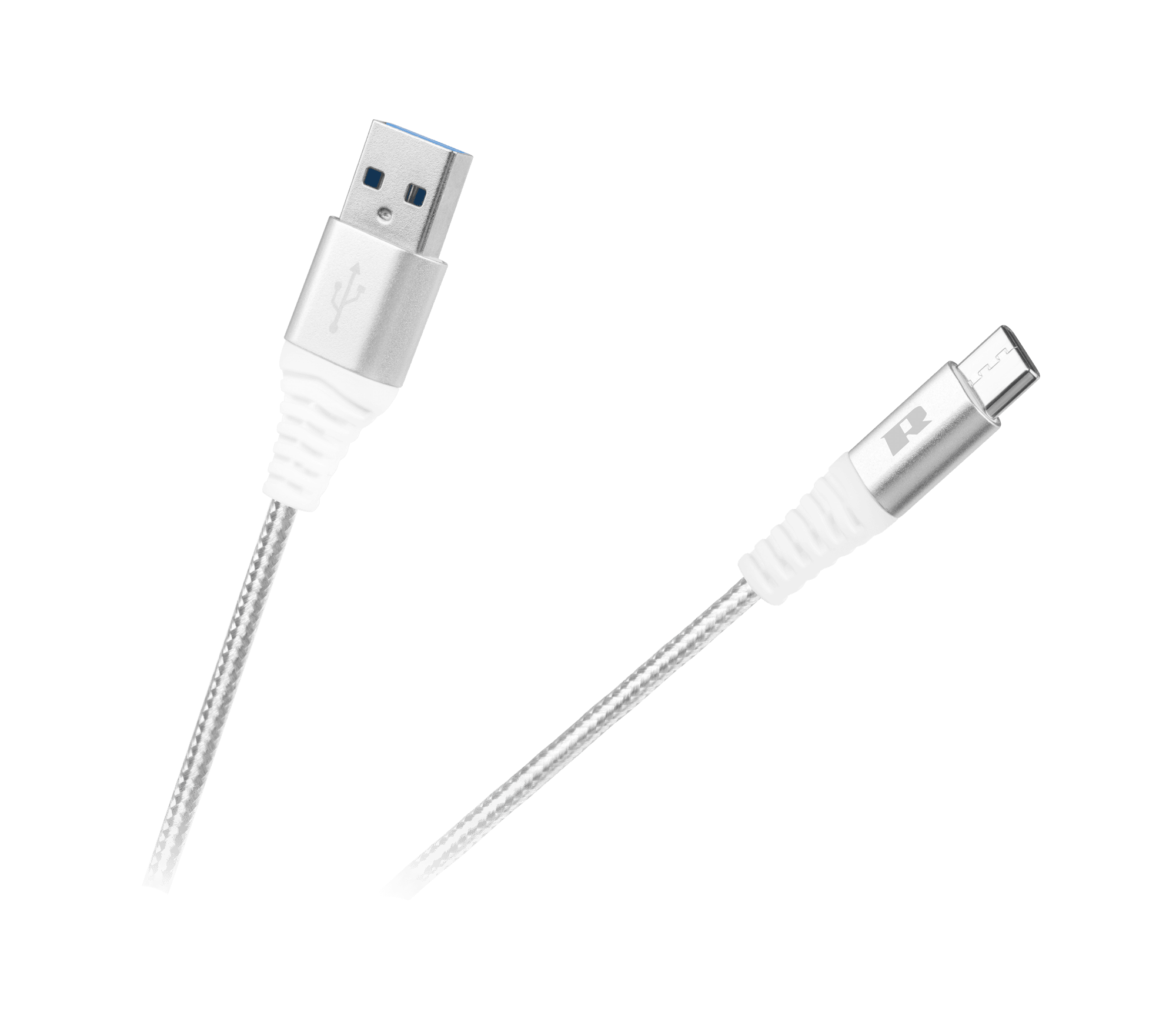 Kabel USB - USB typu C REBEL 100 cm biały