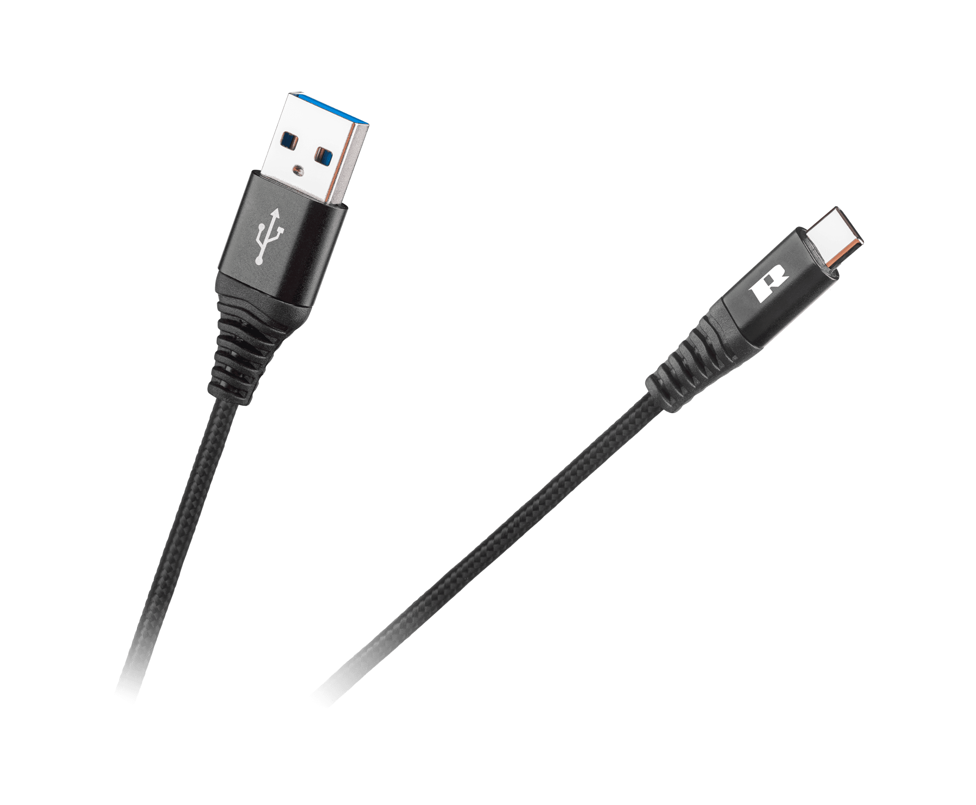 Kabel USB - USB typu C REBEL 50 cm czarny